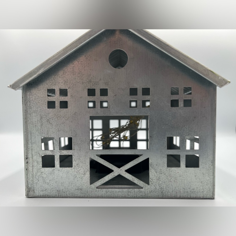 Set of Two - Galvanized Tin - Luminary - Holiday Houses - Target Wondershop - Picture 4 of 16